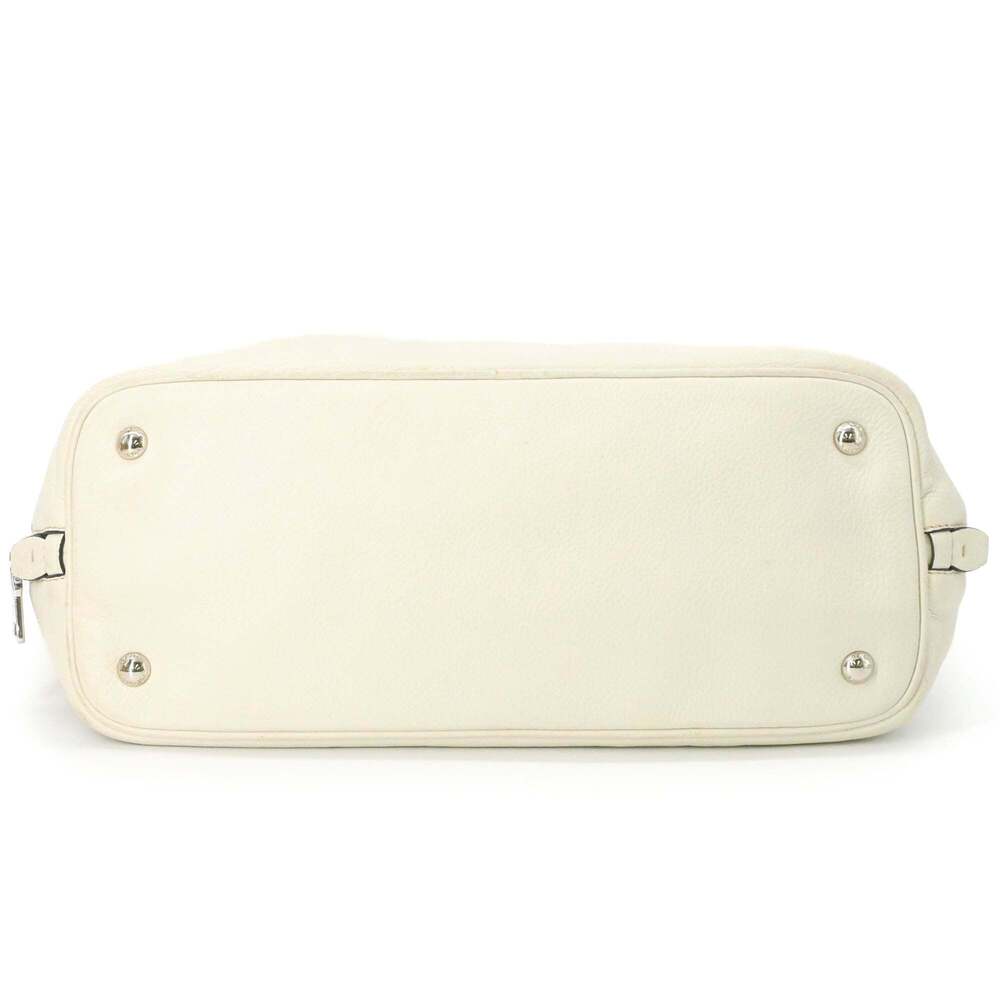PRADA White Leather Shoulder Bag - Picture 6 of 16
